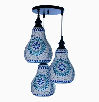 Mosaic Handmade Pendant Ceiling Hanging Light E27 - 3 lamps