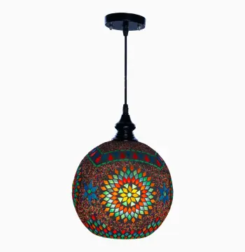 Mosaic Handmade Pendant Ceiling Hanging Light E27 - Ball Shape