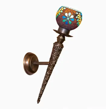 Mosaic Handmade Metal Base Hanging Wall Lamp Light E27