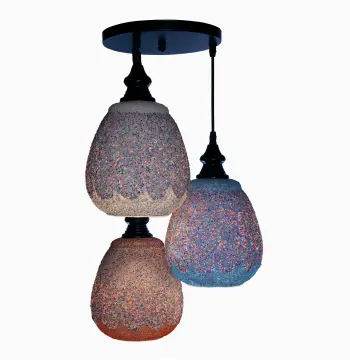 Mosaic Handmade Pendant Ceiling Hanging Light E27 - 3 lamps