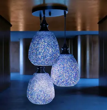 Mosaic Handmade Pendant Ceiling Hanging Light E27 - 3 lamps