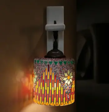 Mosaic Handmade Hanging Wall Lamp Light E27