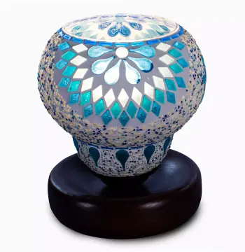 Mosaic Handmade Hanging Table Lamp Light E27 - Slate Shape