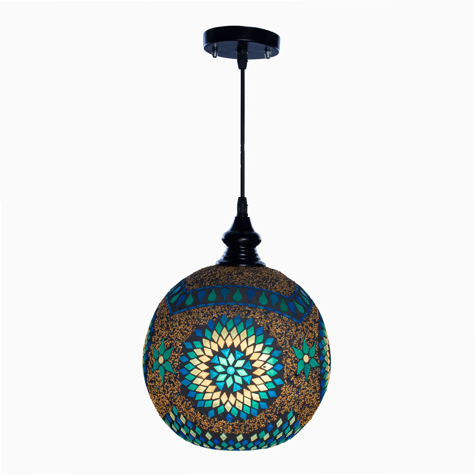 Mosaic Handmade Pendant Ceiling Hanging Light E27 - Ball Shape