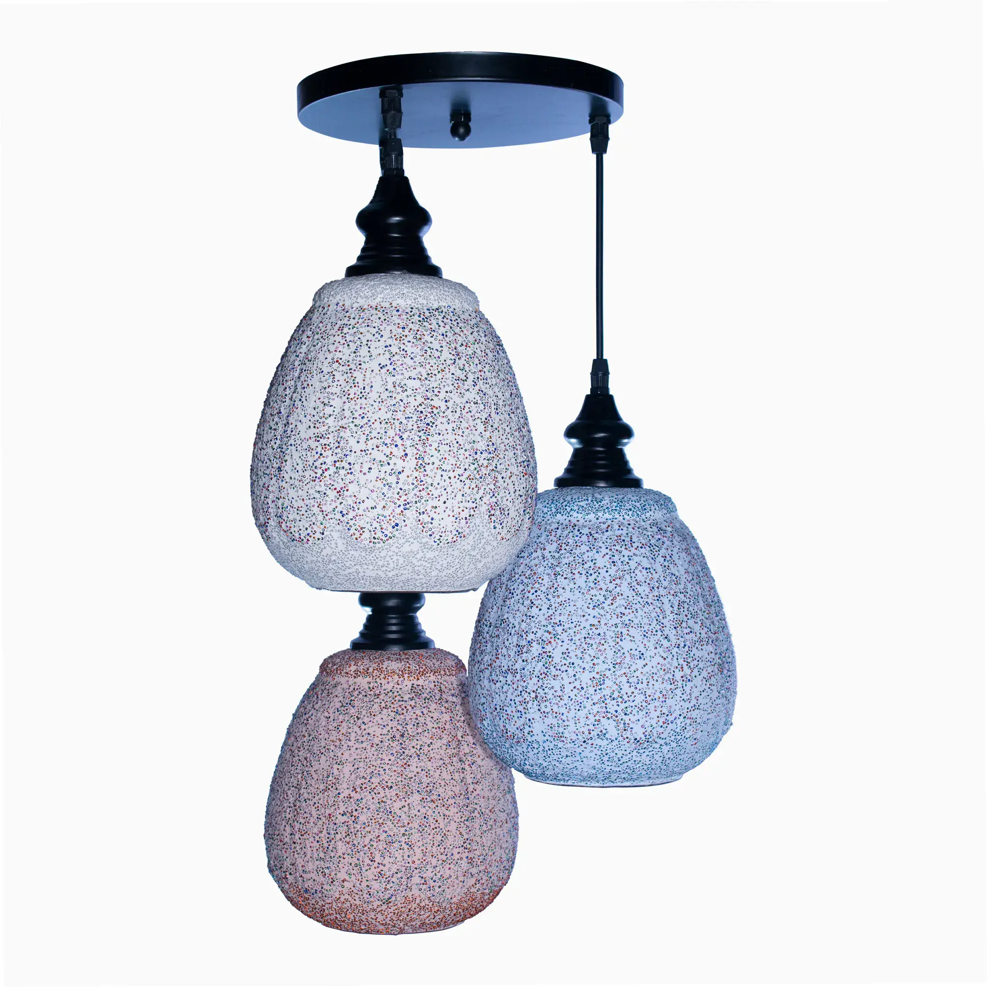 Mosaic Handmade Pendant Ceiling Hanging Light E27 - 3 lamps