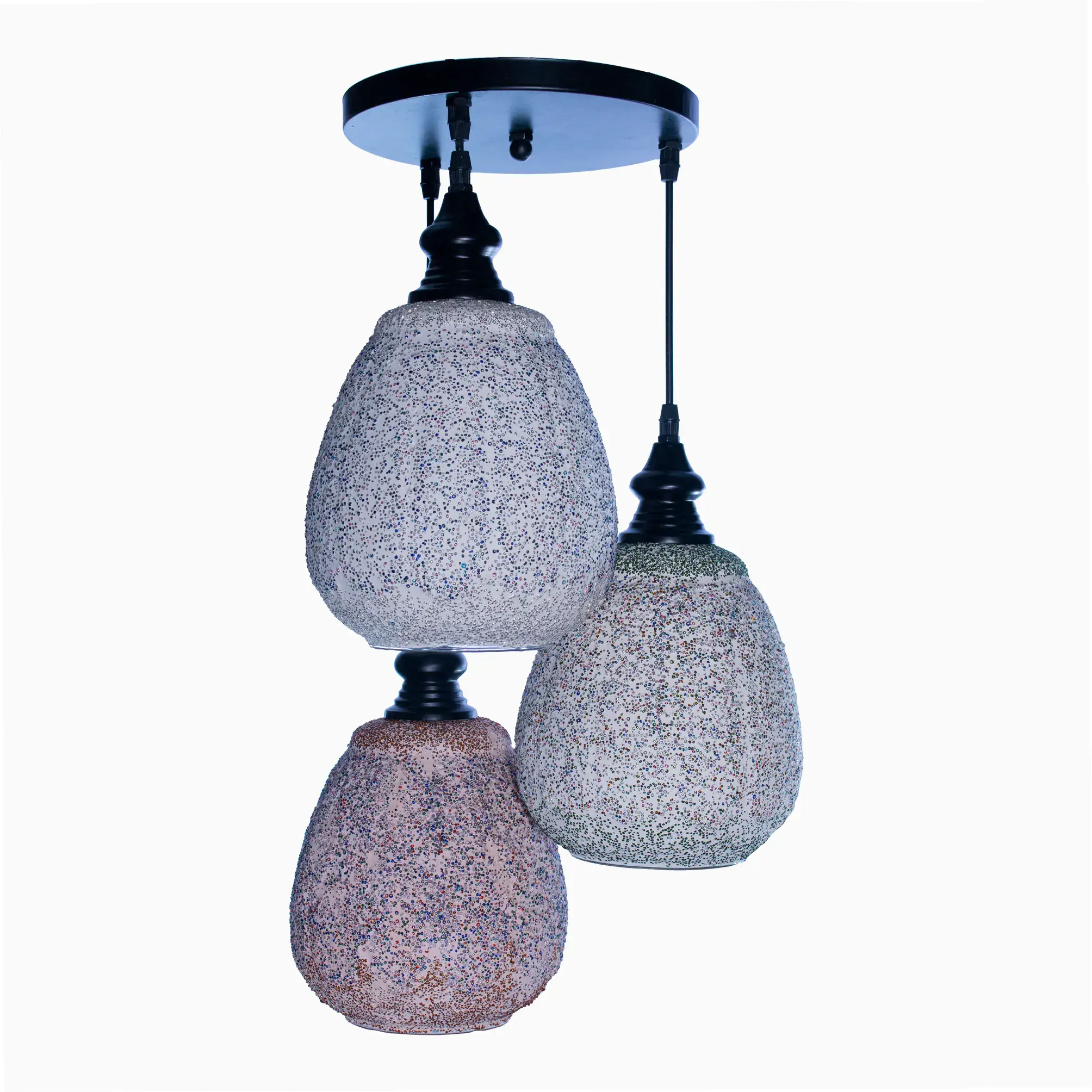 Mosaic Handmade Pendant Ceiling Hanging Light E27 - 3 lamps