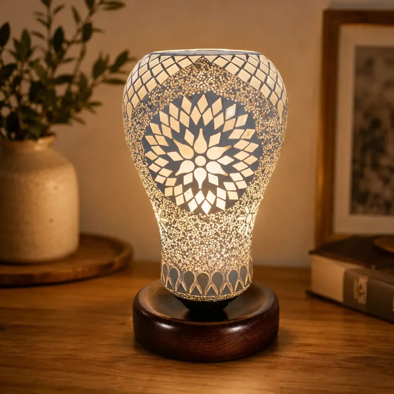 Mosaic Handmade Hanging Table Lamp Light E27